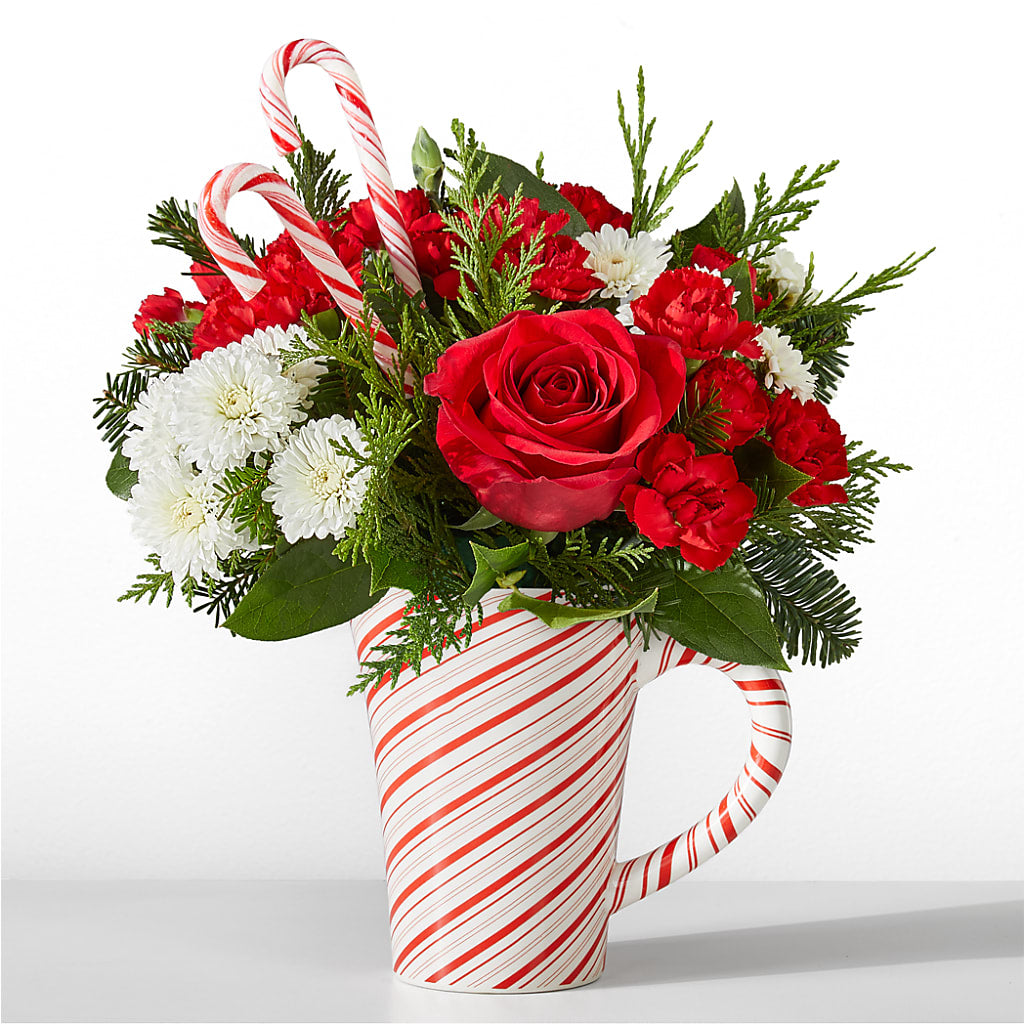 Peppermint Swirl Mug – Oak Creek Florist, Concord CA