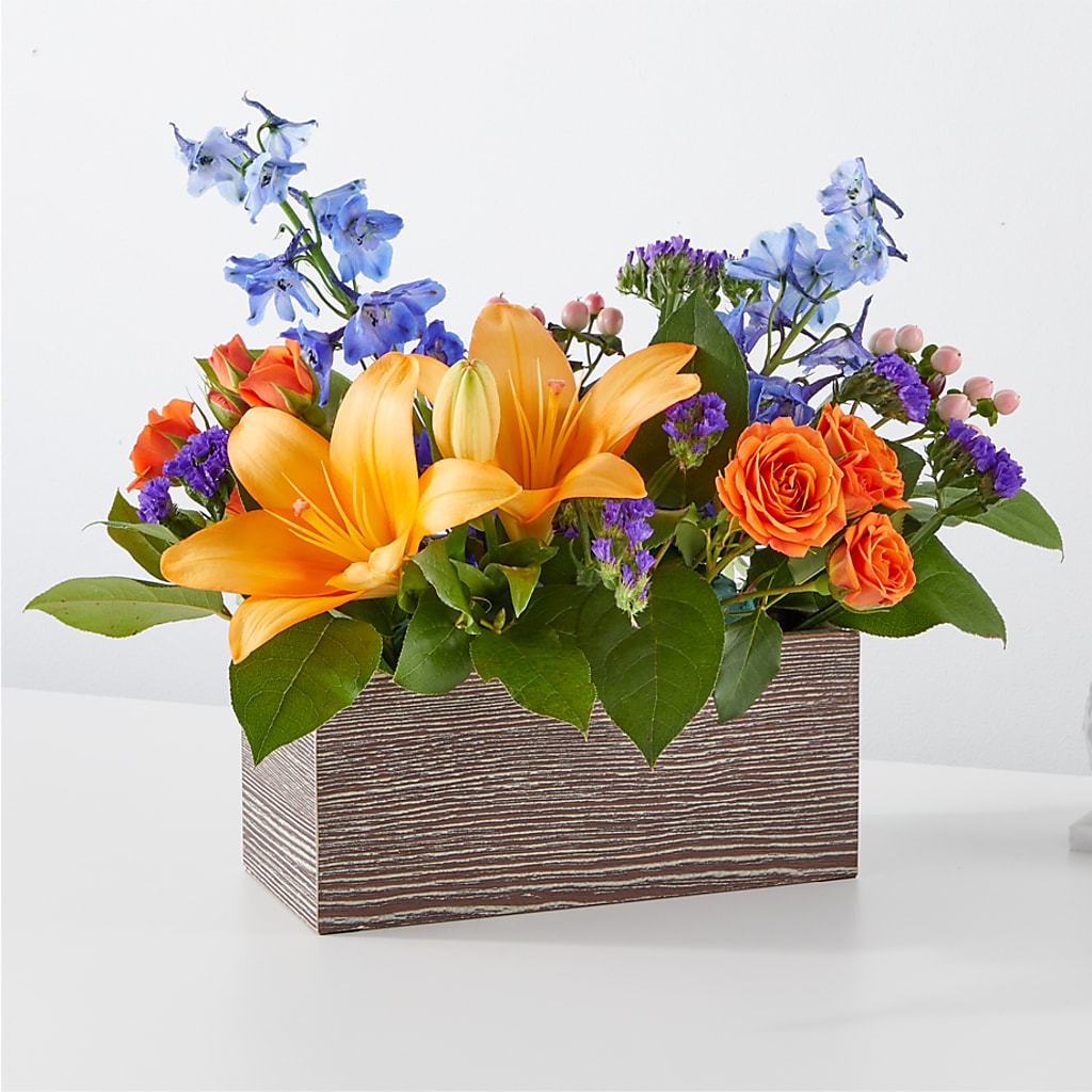 Radiant Citrus Box Bouquet – Oak Creek Florist, Concord CA