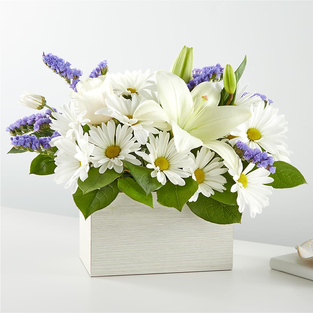 Beyond Blue Box Bouquet – Oak Creek Florist, Concord CA