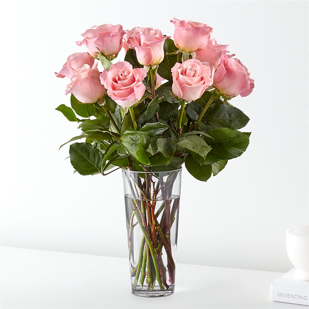 Long Stem Pink Rose Bouquet – Oak Creek Florist, Concord CA