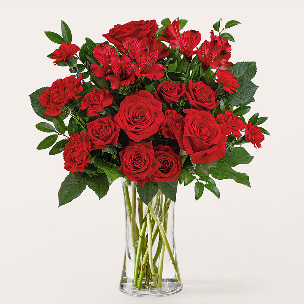 Brilliant Ruby Bouquet – Oak Creek Florist, Concord CA