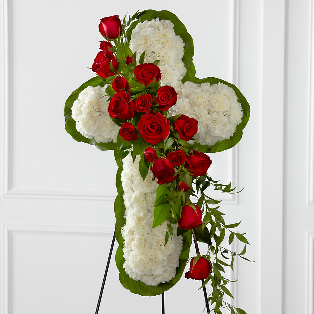 Floral Cross Easel – Oak Creek Florist, Concord CA