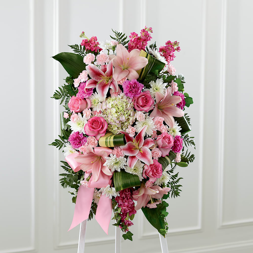 Comforting Standing Spray – Oak Creek Florist, Concord CA