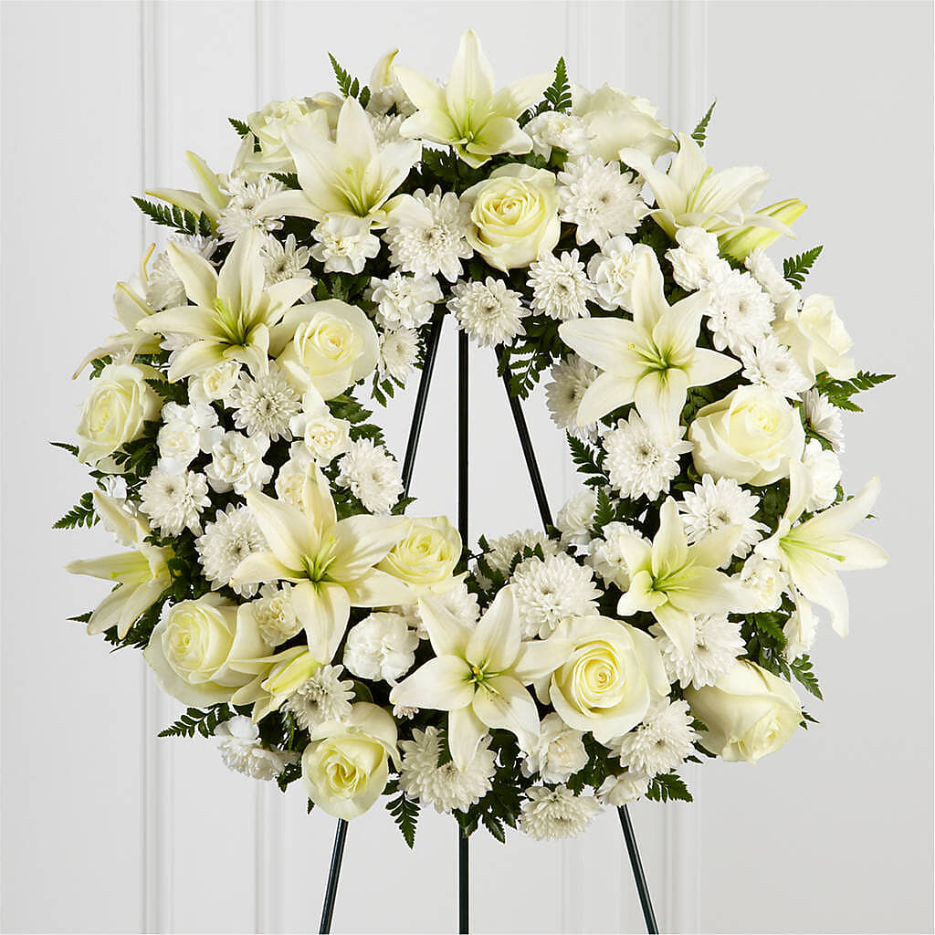 Treasured Tribute Wreath – Oak Creek Florist, Concord CA
