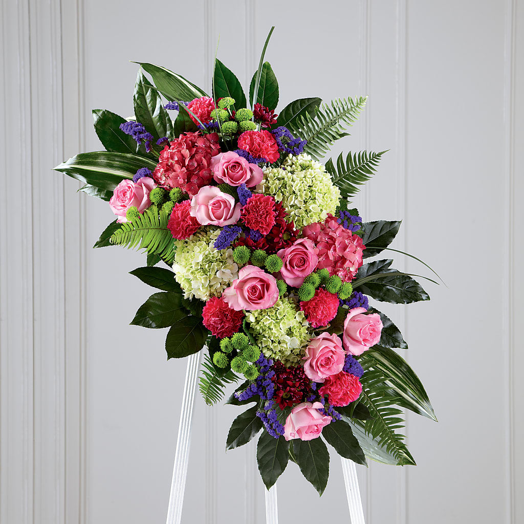 Refreshing Mix Standing Spray – Oak Creek Florist, Concord CA