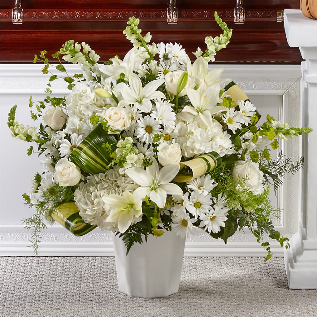 Thoughts of Tranquility Floor Basket – Oak Creek Florist, Concord CA