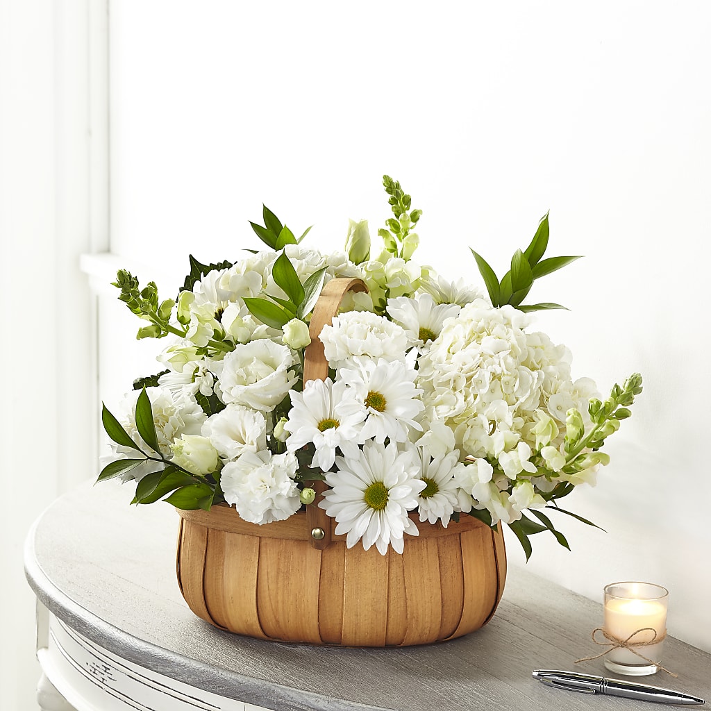 Pure Ivory Basket – Oak Creek Florist, Concord CA
