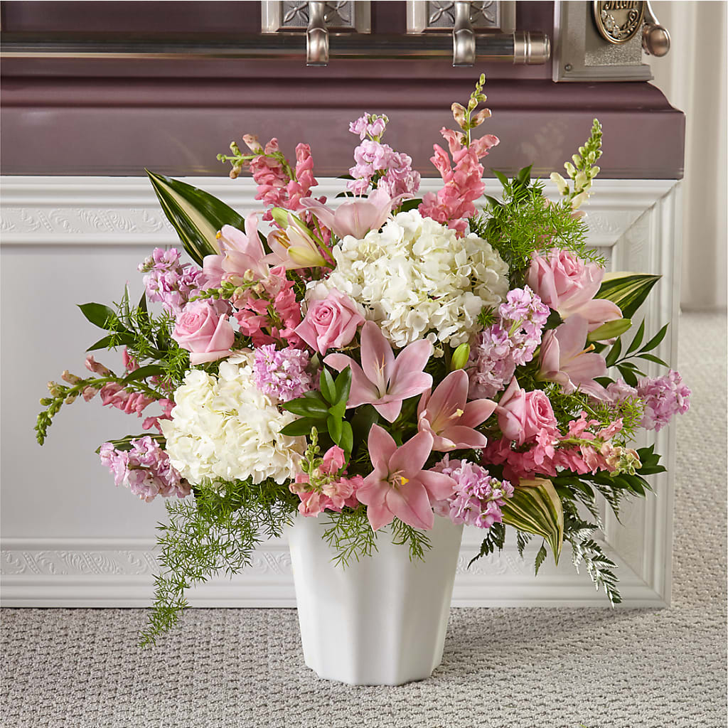 Simply Serene Floor Basket – Oak Creek Florist, Concord CA