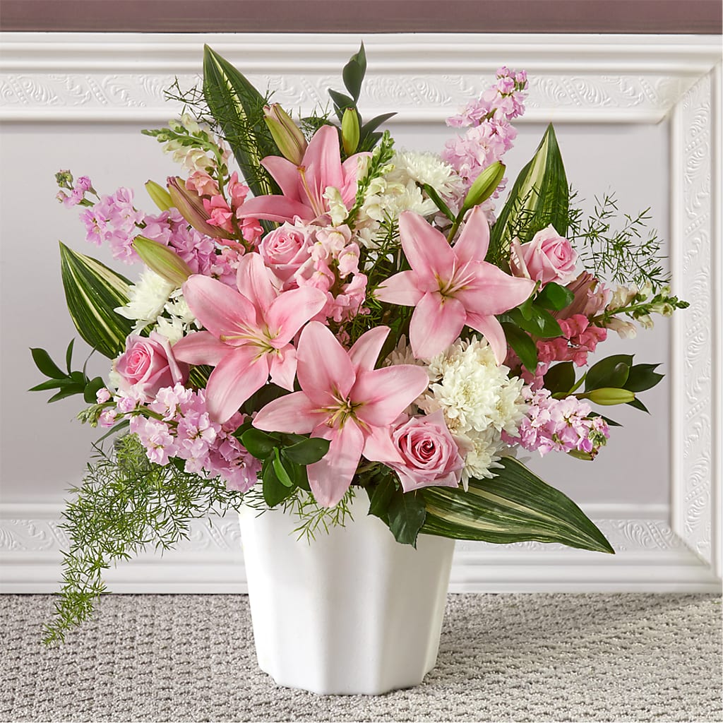 Simply Serene Floor Basket – Oak Creek Florist, Concord CA