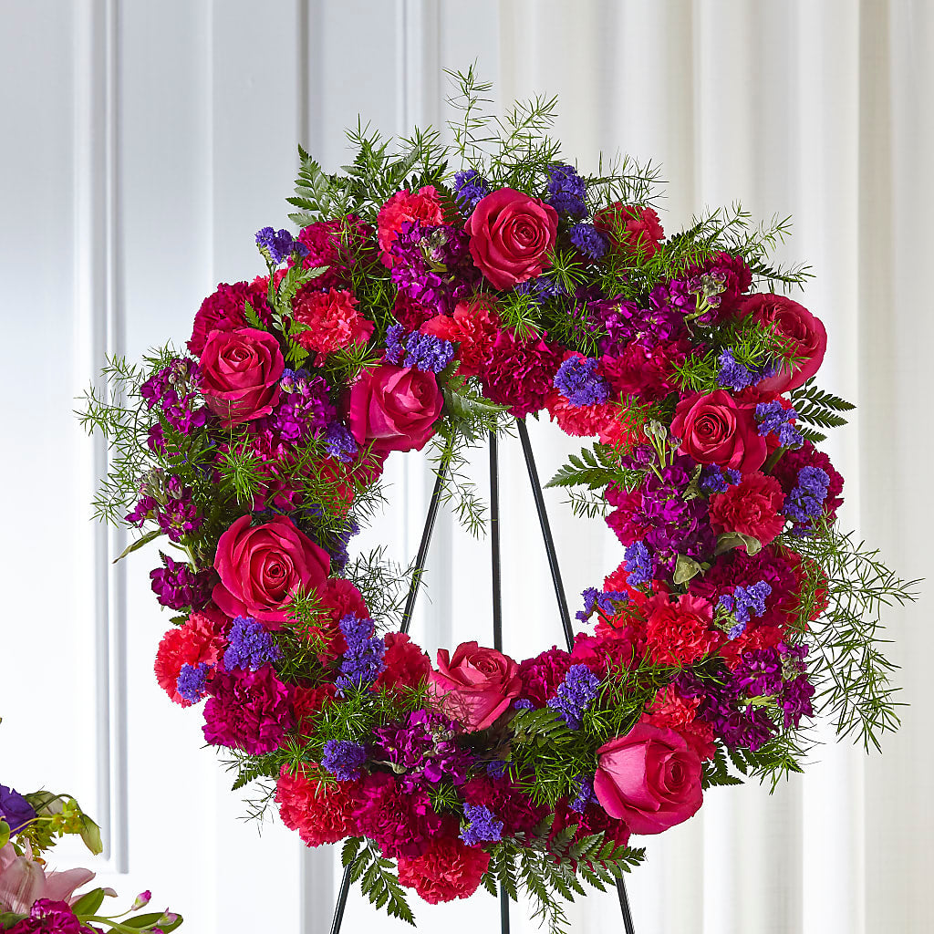 Calming Colors Wreath – Oak Creek Florist, Concord CA