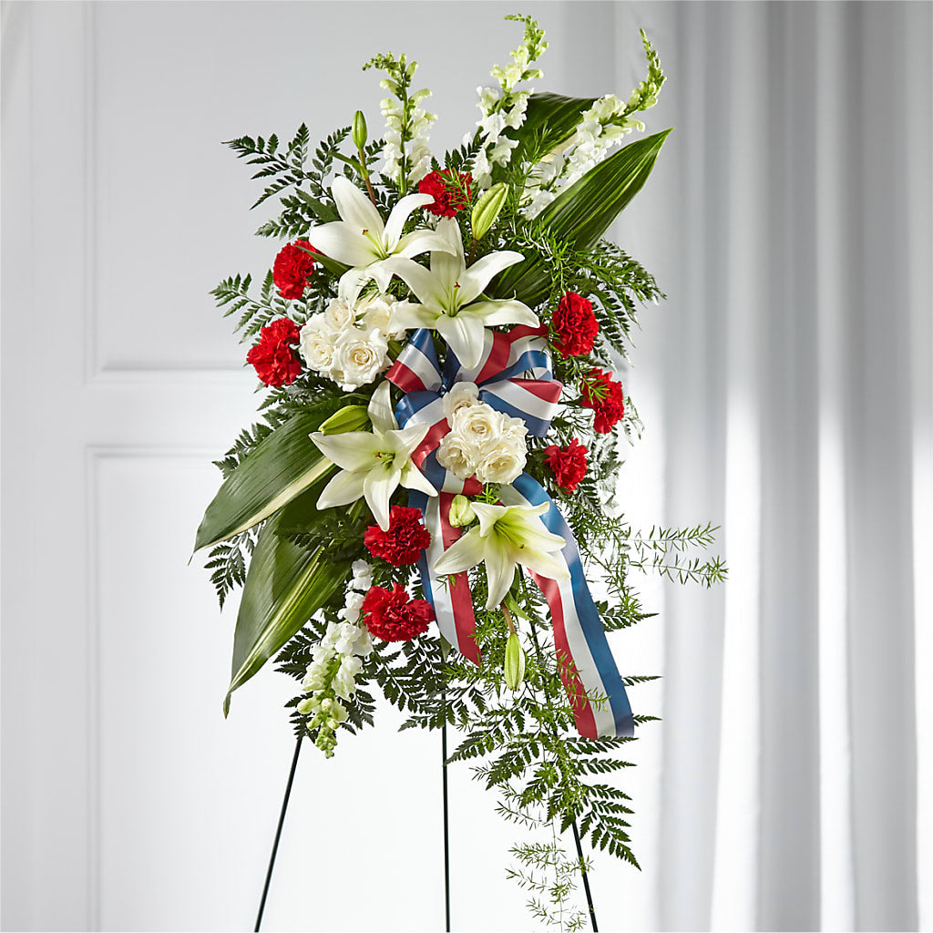 Stars of Life Standing Spray – Oak Creek Florist, Concord CA