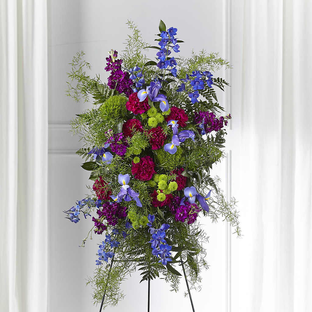 Heavenly Skies Standing Spray – Oak Creek Florist, Concord CA