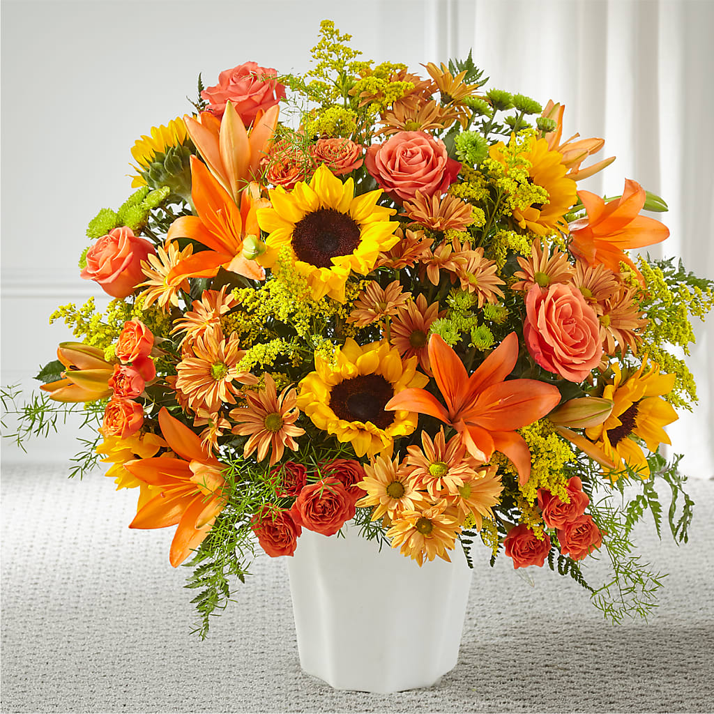 Harvest Thoughts Floor Basket – Oak Creek Florist, Concord CA