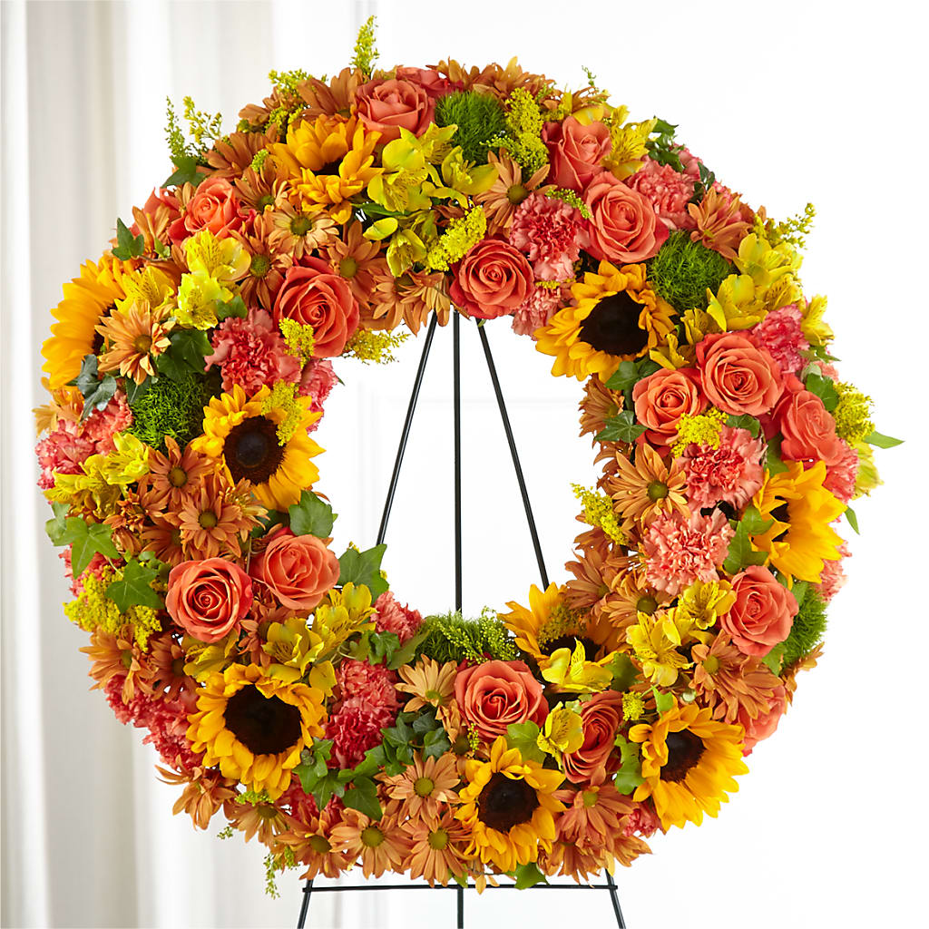 Autumnal Memories Wreath (Standard) – Oak Creek Florist, Concord CA