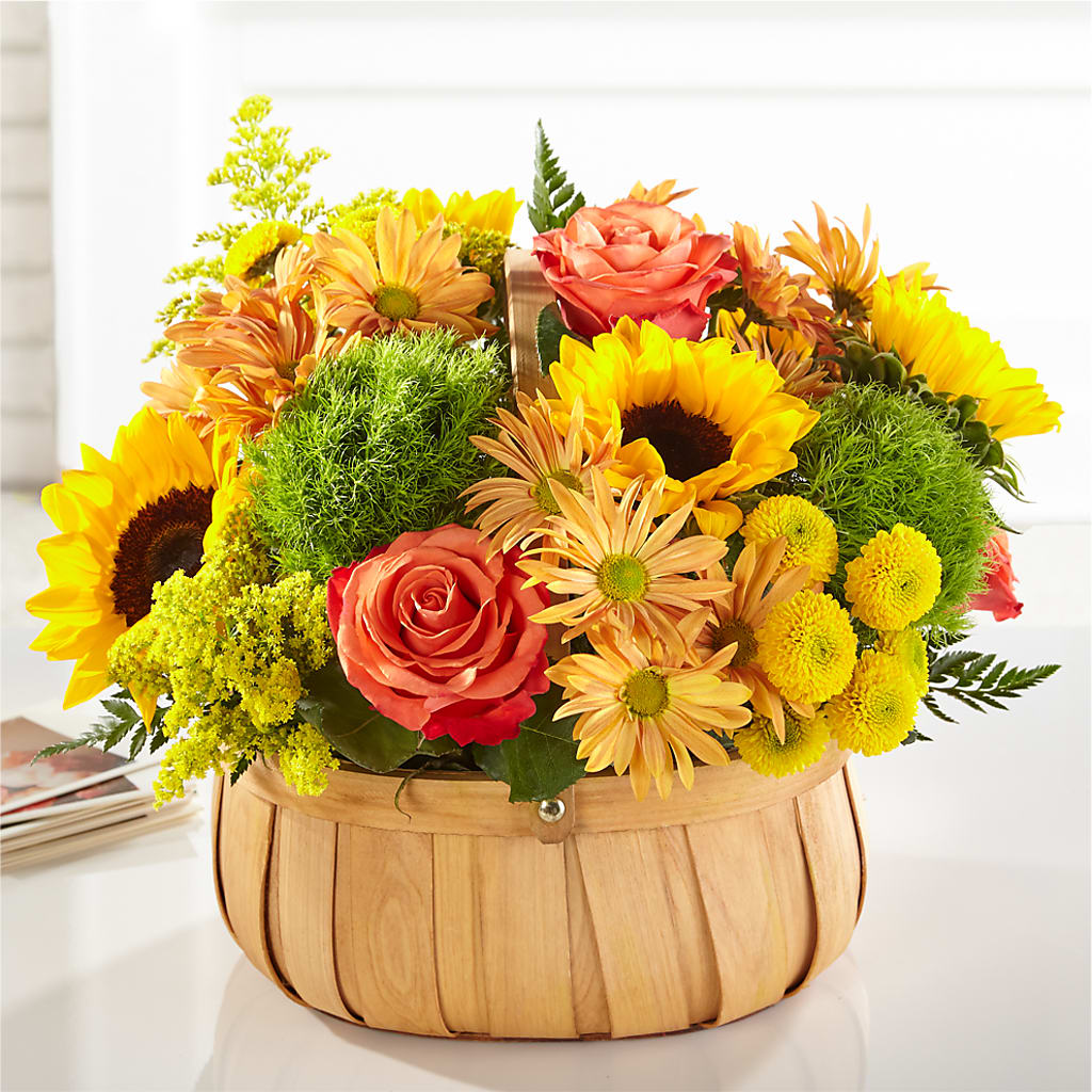 Harvest Sunflower Basket – Oak Creek Florist, Concord CA