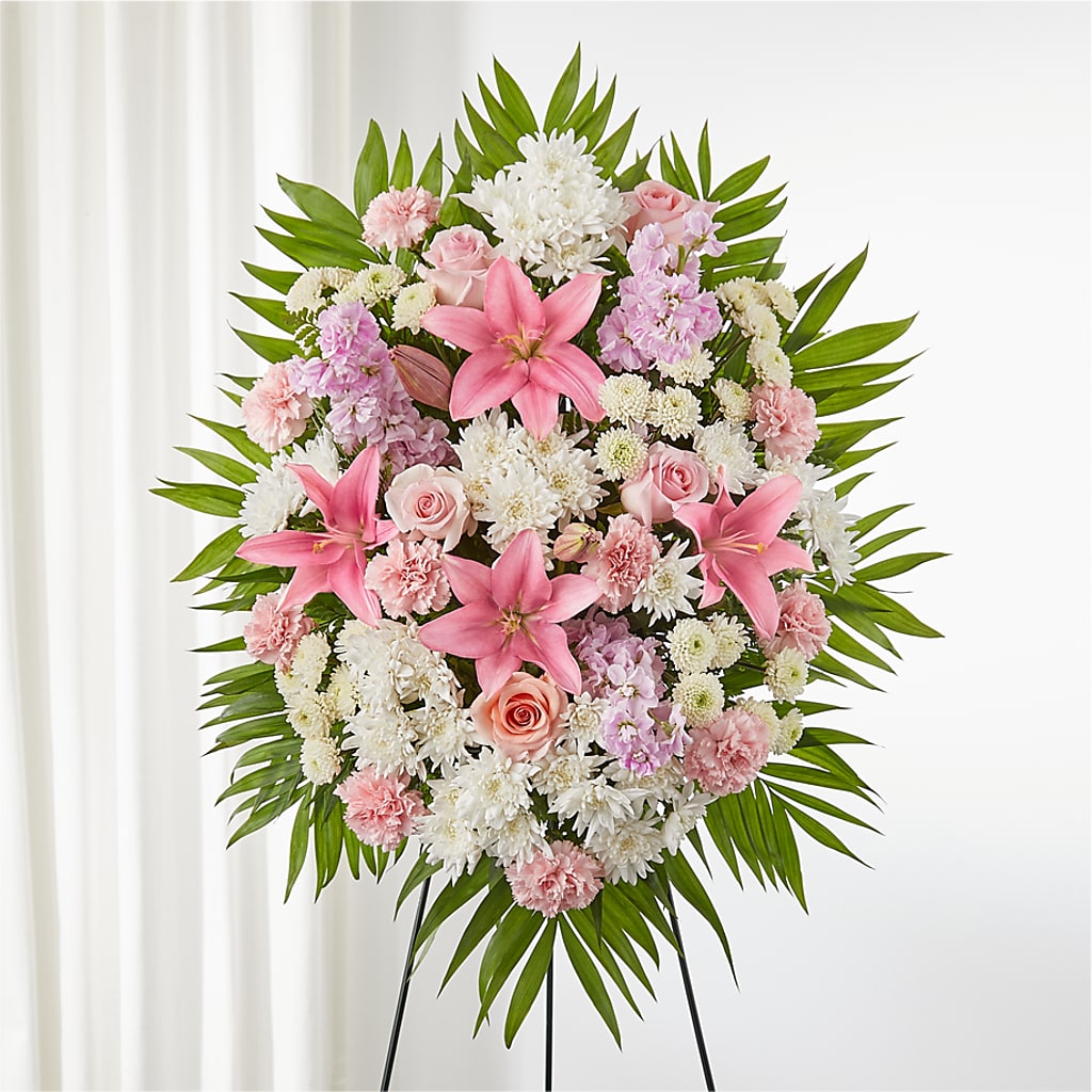 Offering Solace Standing Spray – Oak Creek Florist, Concord CA