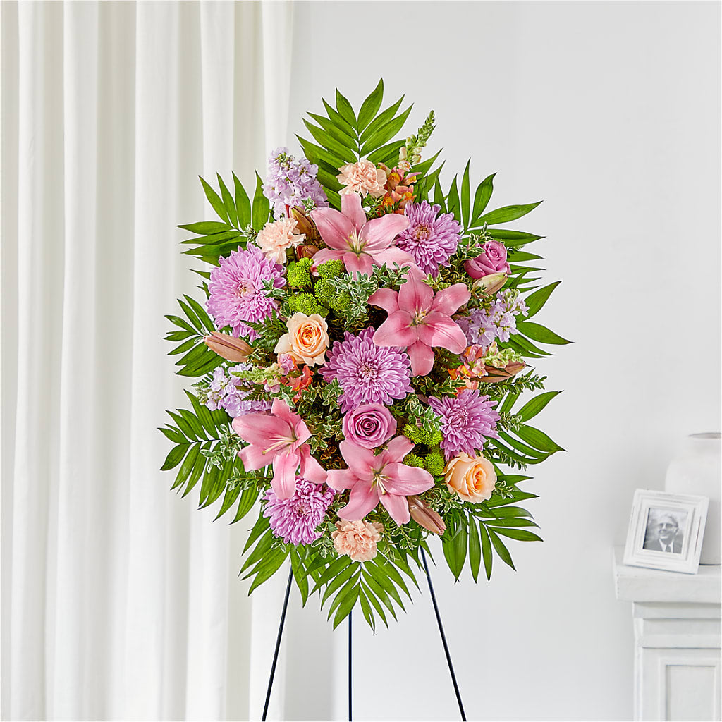 Love & Light Standing Spray – Oak Creek Florist, Concord CA