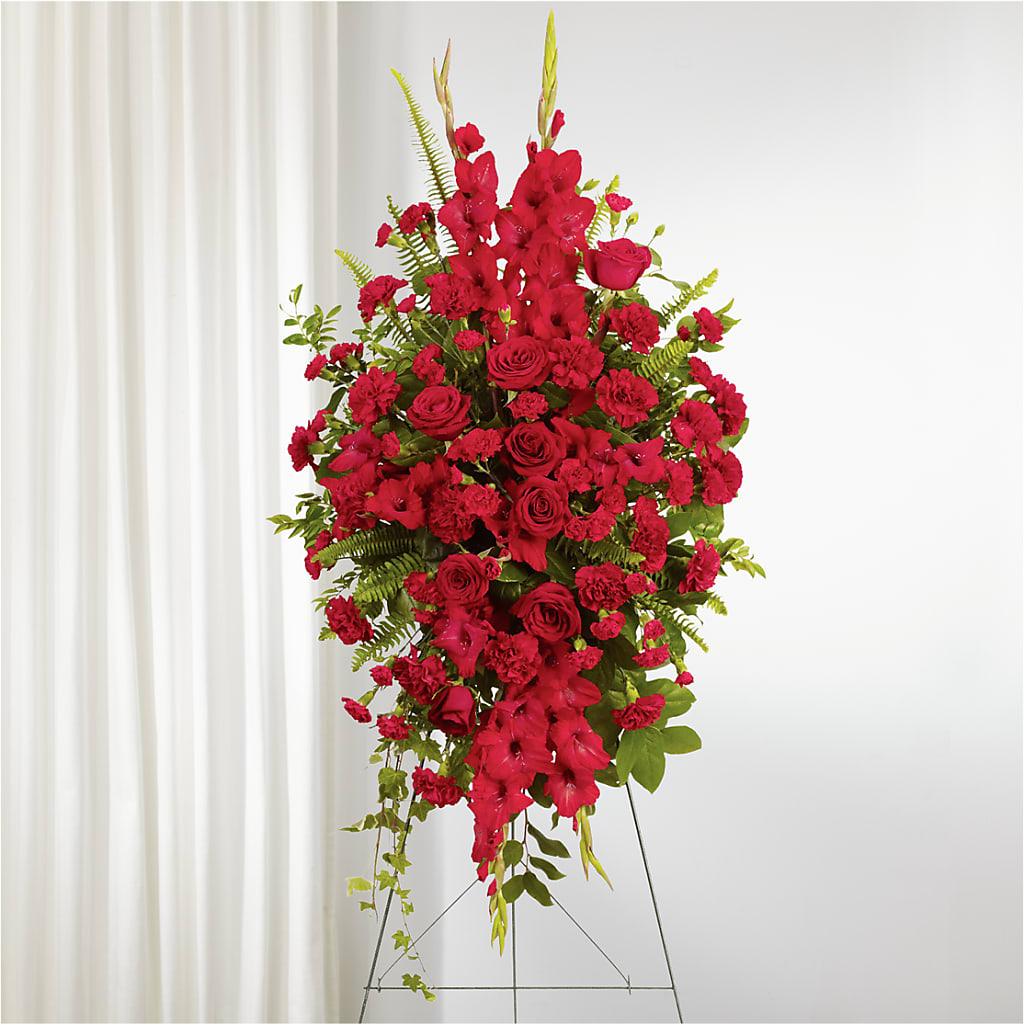 From the Heart Standing Spray – Oak Creek Florist, Concord CA