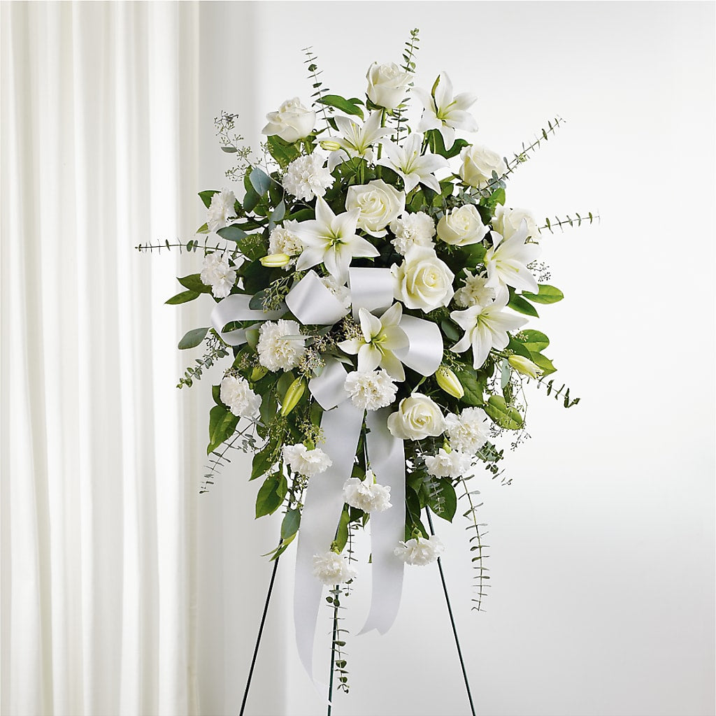 With Care Standing Spray – Oak Creek Florist, Concord CA