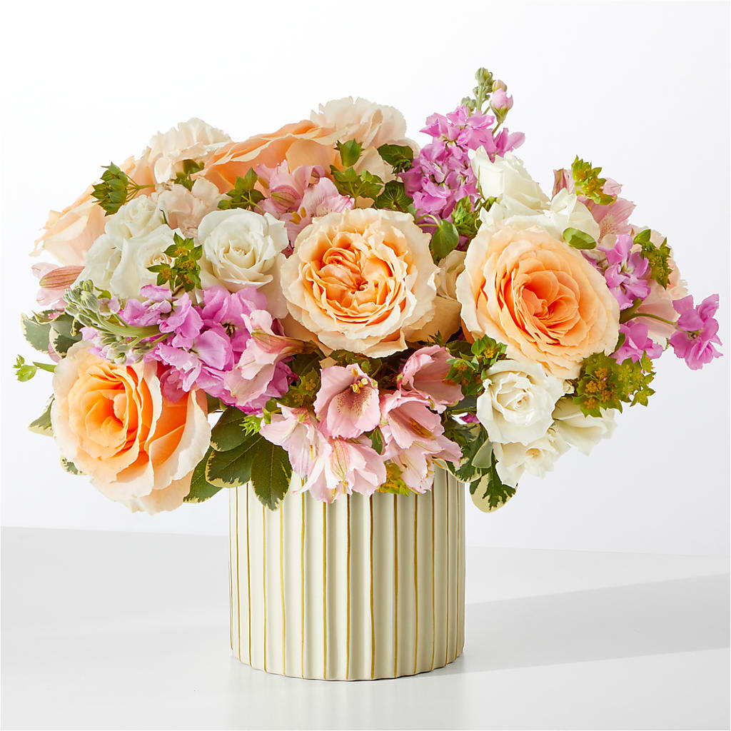 Paradise Bouquet with Ivory Vase – Oak Creek Florist, Concord CA