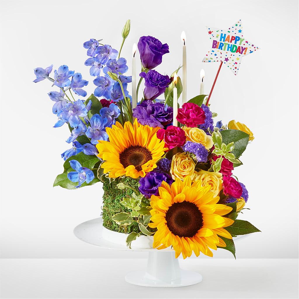 Star of the Day Floral Cake – Oak Creek Florist, Concord CA