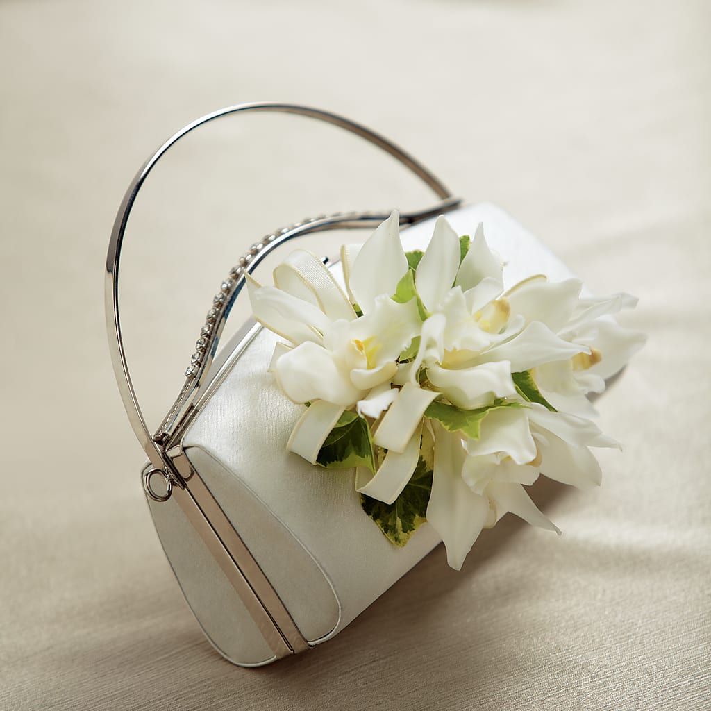 White Purse Decor – Oak Creek Florist, Concord CA