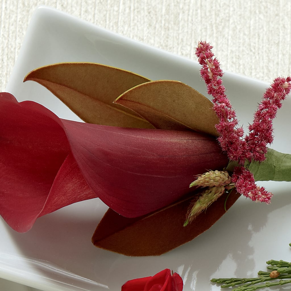 Red Calla Boutonniere – Oak Creek Florist, Concord CA