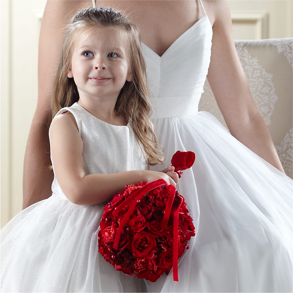 Pure at Heart Flower Girl Arrangement – Oak Creek Florist, Concord CA