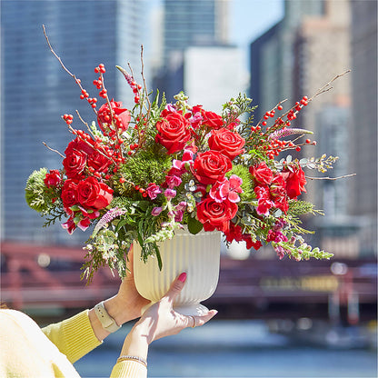 Big Red Bow Bouquet –  Oak Creek Florist, Concord CA