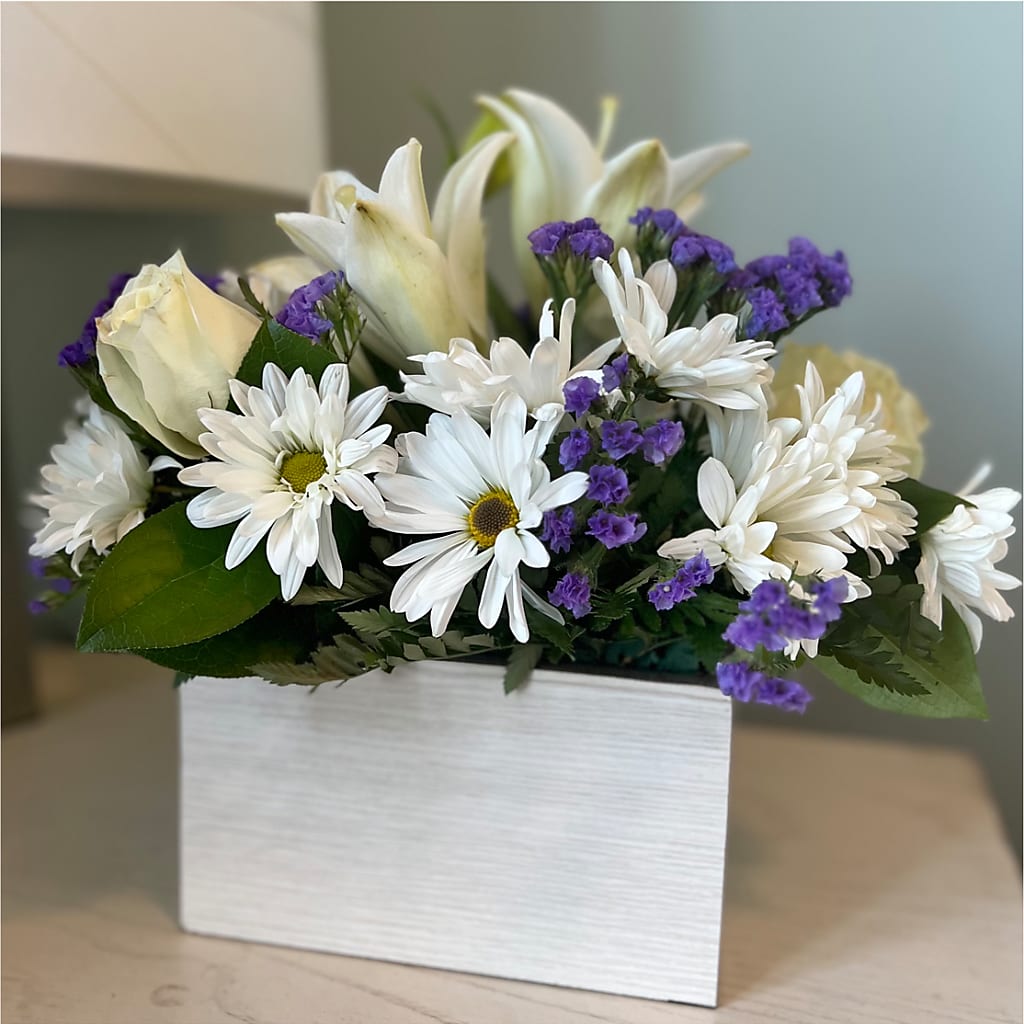 Beyond Blue Box Bouquet –  Oak Creek Florist, Concord CA
