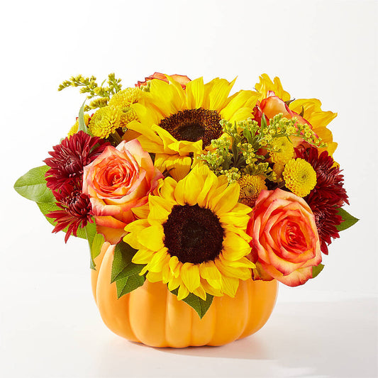 Golden Gourd Pumpkin Bouquet –  Oak Creek Florist, Concord CA
