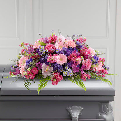 Glorious Garden Casket Spray –  Oak Creek Florist, Concord CA