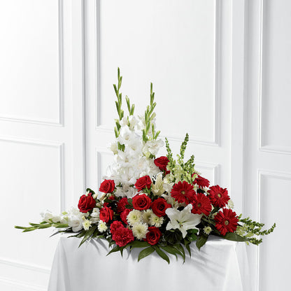 Crimson & White Arrangement –  Oak Creek Florist, Concord CA