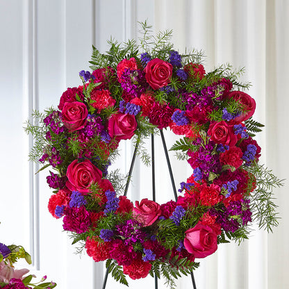 Calming Colors Wreath –  Oak Creek Florist, Concord CA