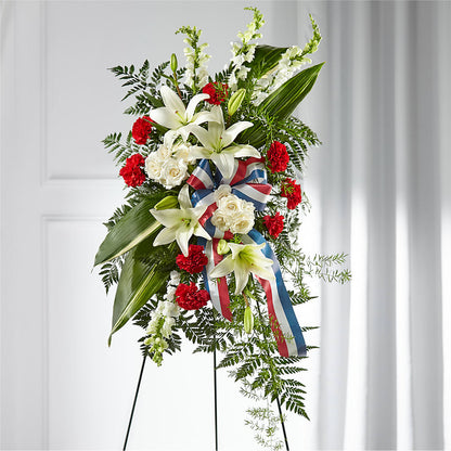 Stars of Life Standing Spray –  Oak Creek Florist, Concord CA