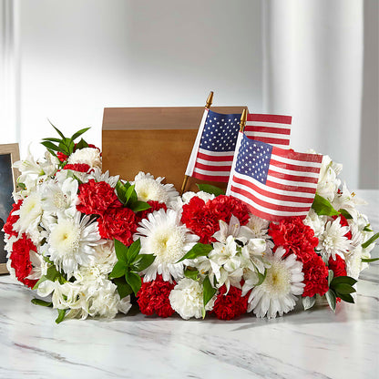 Spirit of Patriotism Cremation Adornment –  Oak Creek Florist, Concord CA