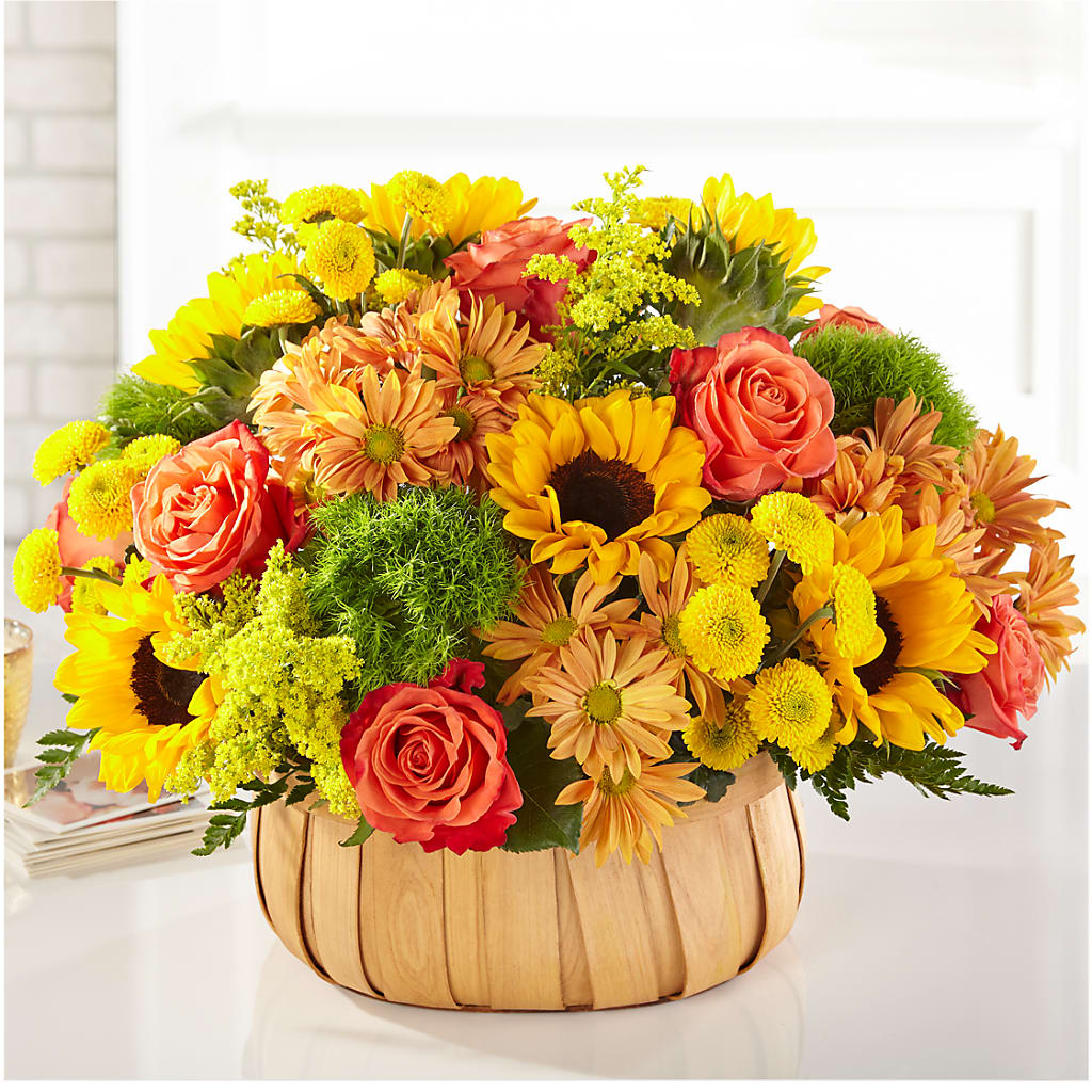 Harvest Sunflower Basket –  Oak Creek Florist, Concord CA