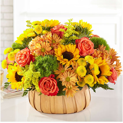 Harvest Sunflower Basket –  Oak Creek Florist, Concord CA