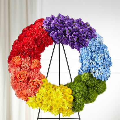 Circle of Love Wreath –  Oak Creek Florist, Concord CA