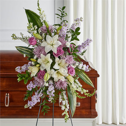 Grateful Hearts Standing Spray –  Oak Creek Florist, Concord CA
