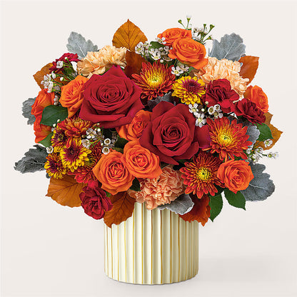 Merlot Bouquet with Ivory Vase –  Oak Creek Florist, Concord CA