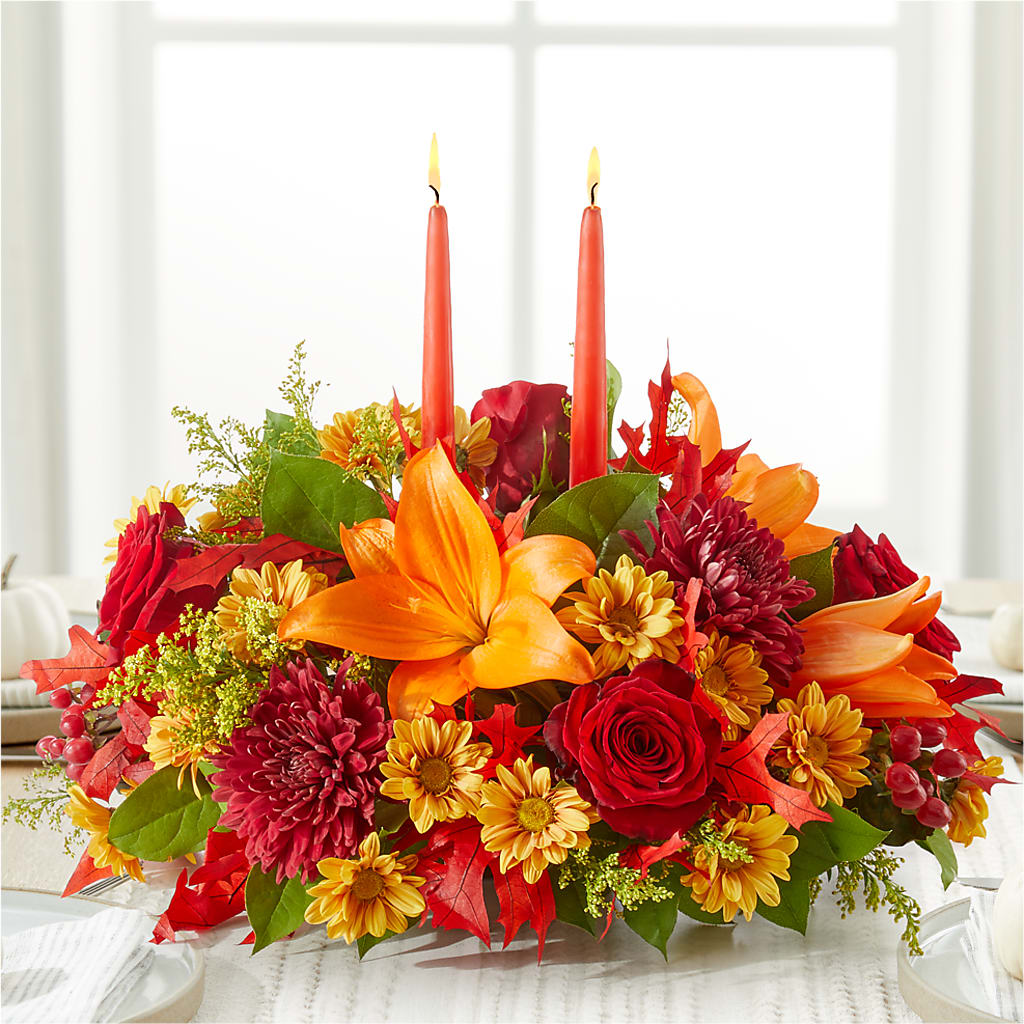 Autumn's Embrace Centerpiece –  Oak Creek Florist, Concord CA