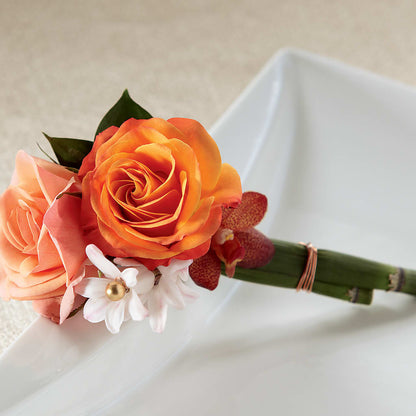 Sunset Dream Boutonniere –  Oak Creek Florist, Concord CA
